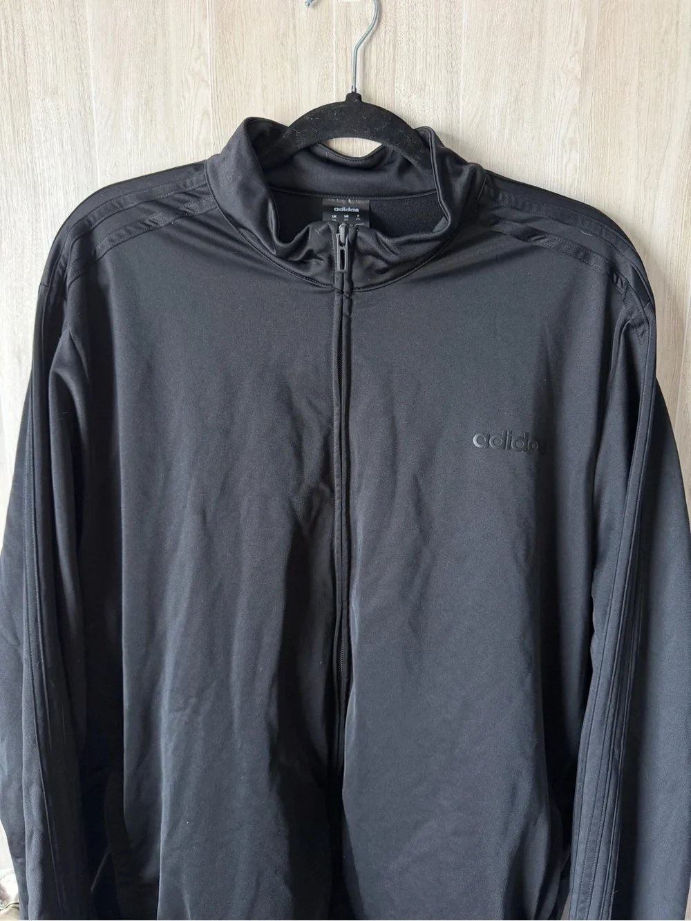 adidas Black Full-Zip Track Jacket